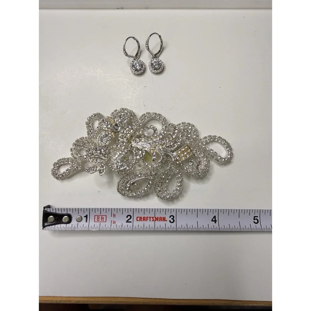 Vtg Bridal Hair Piece 4.5